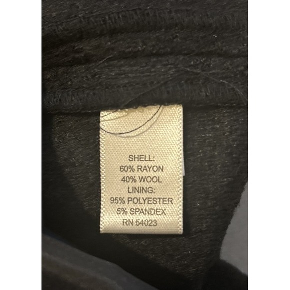 Banana Republic Pencil Skirt Womens Size 14 Black Wool Blend Lined - Picture 6 of 7